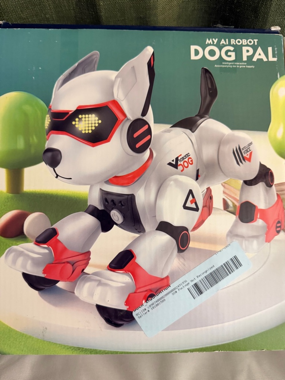 Dog Pal - White and Red Interactive Toy